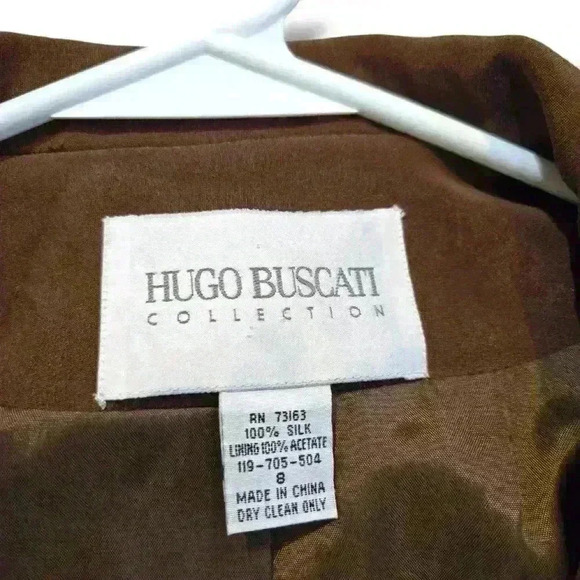 Hugo Buscati Brown Silk Dress| Size 8 #091 - Picture 6 of 6